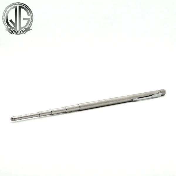 Pen clip telescopic rod