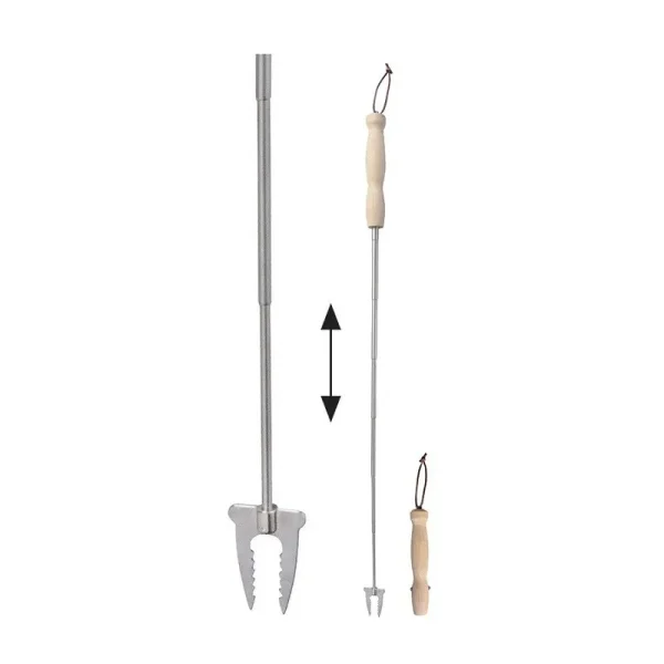 Stainless Steel Extendable Outdoor BBQ Fork