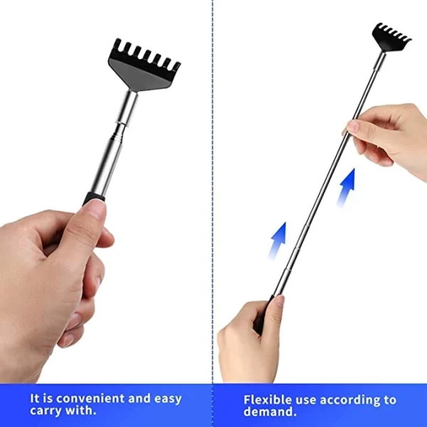 Portable 304 Stainless Steel Telescopic Extension Pole Back Scratcher